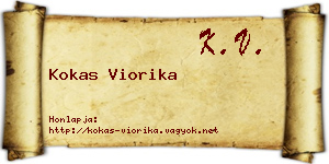 Kokas Viorika névjegykártya